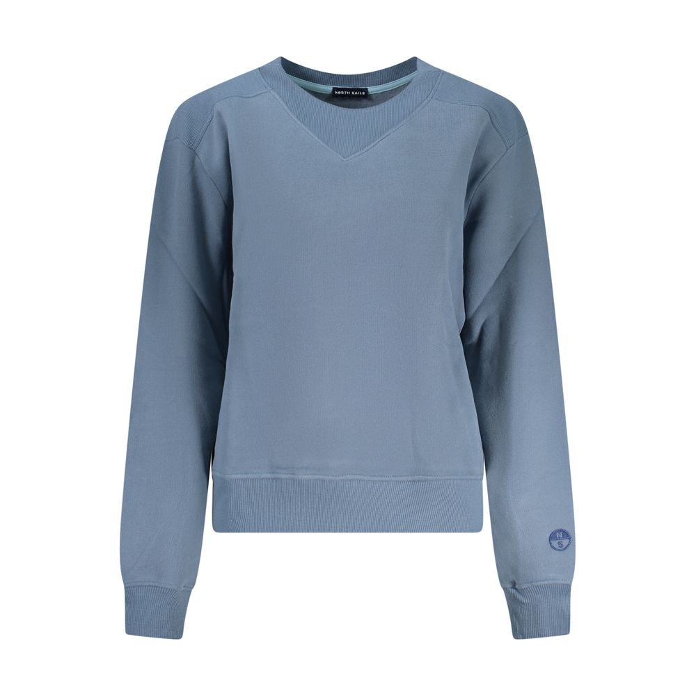 North Sails Blue Cotton Women Sweater - ClickThatClicks 