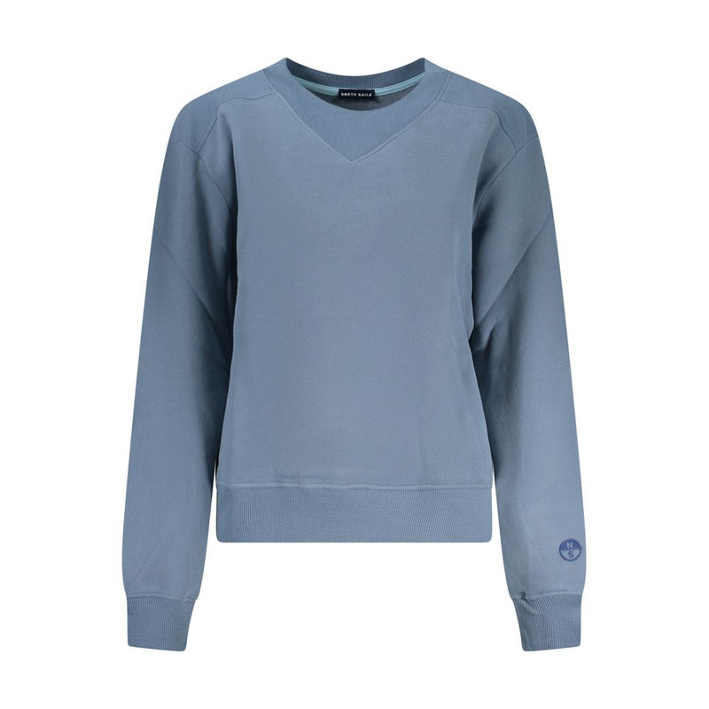 North Sails Blue Cotton Women Sweatshirt