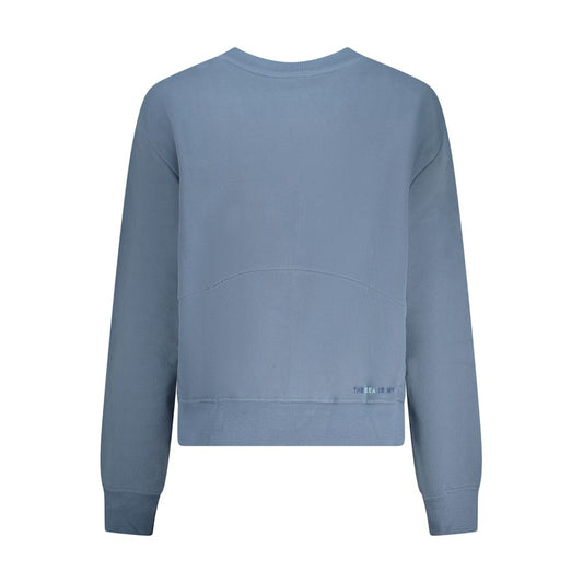North Sails Blue Cotton Women Sweater - ClickThatClicks 