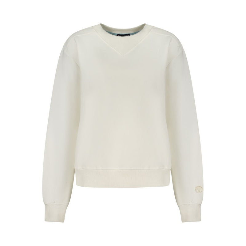 North Sails Bianco Cotton Women Sweatshirt
