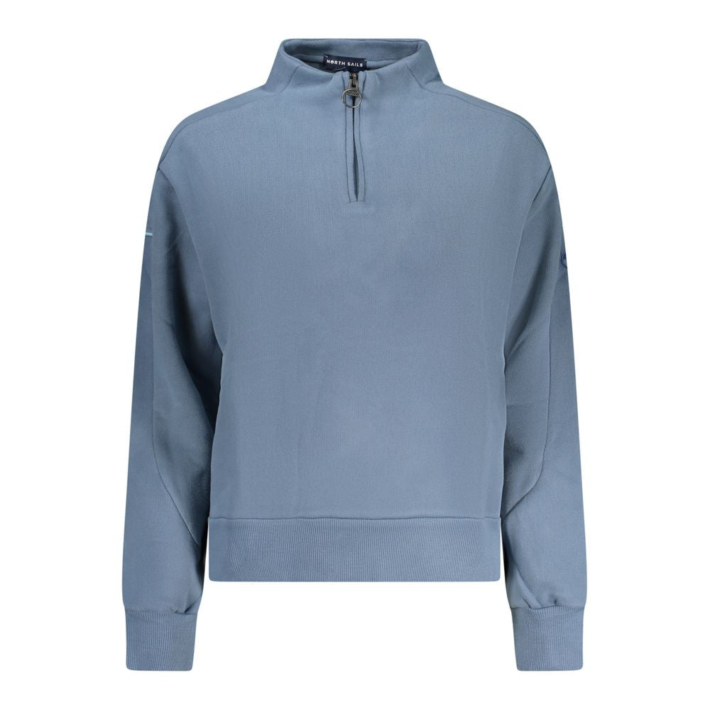 North Sails Blue Cotton Women's Sweatshirt - ClickThatClicks 