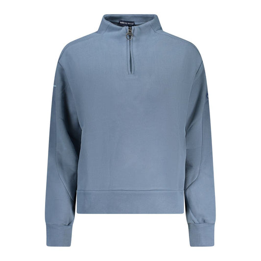 North Sails Blue Cotton Women's Sweatshirt - ClickThatClicks 