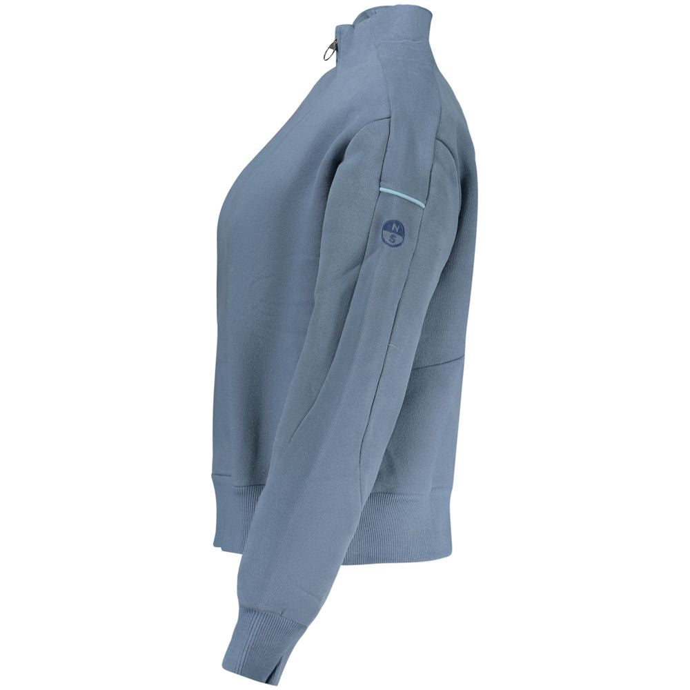 North Sails Blue Cotton Women's Sweatshirt - ClickThatClicks 