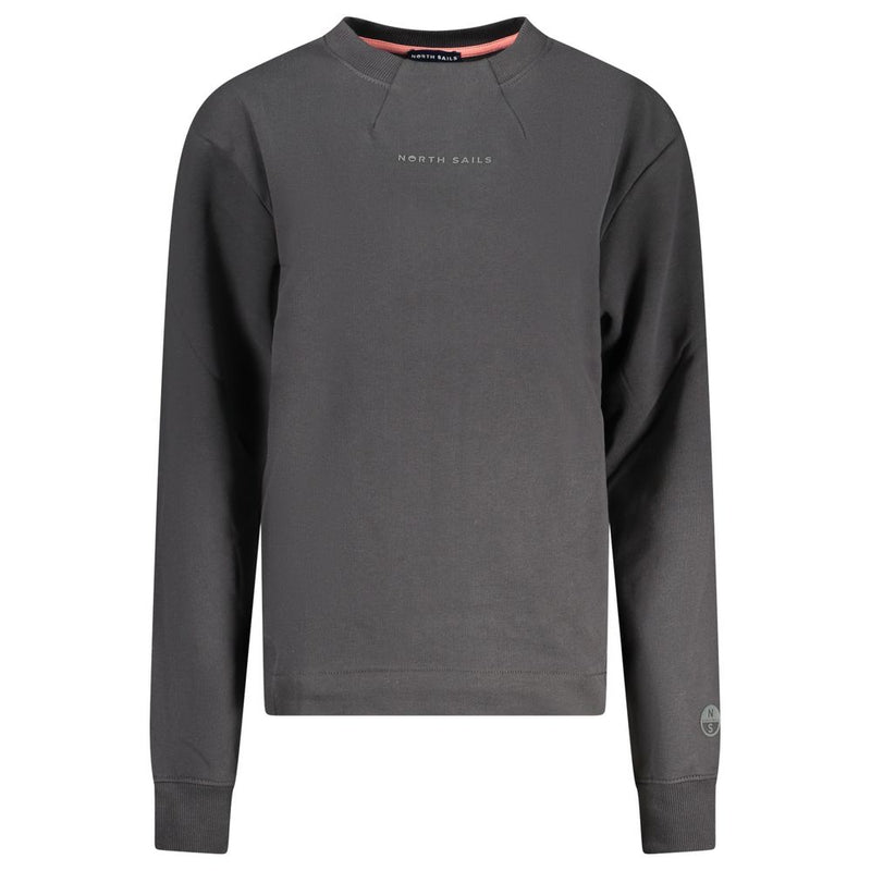 North Sails Black Cotton Women Sweatshirt