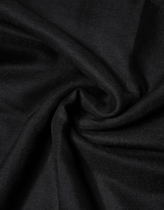 Dolce & Gabbana Black Cashmere Knit Neck Wrap Shawl Scarf - ClickThatClicks 