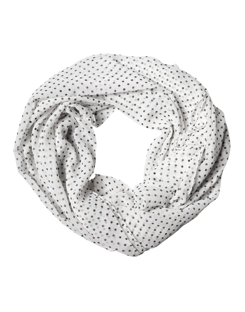 Dolce & Gabbana White Polka Dot Polyester Shawl Scarf - ClickThatClicks 