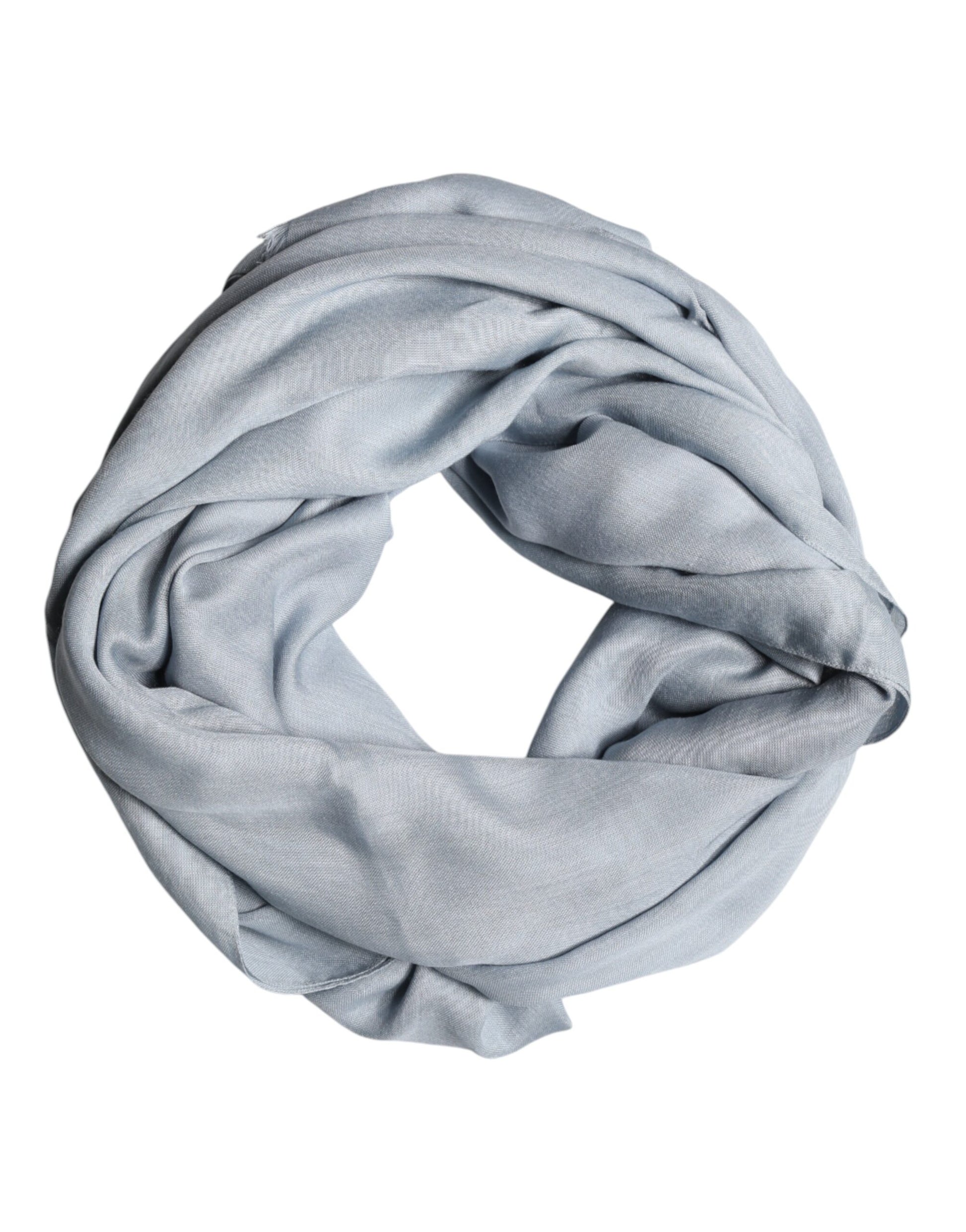 Dolce & Gabbana Light Blue Cashmere Knitted Shawl - ClickThatClicks 