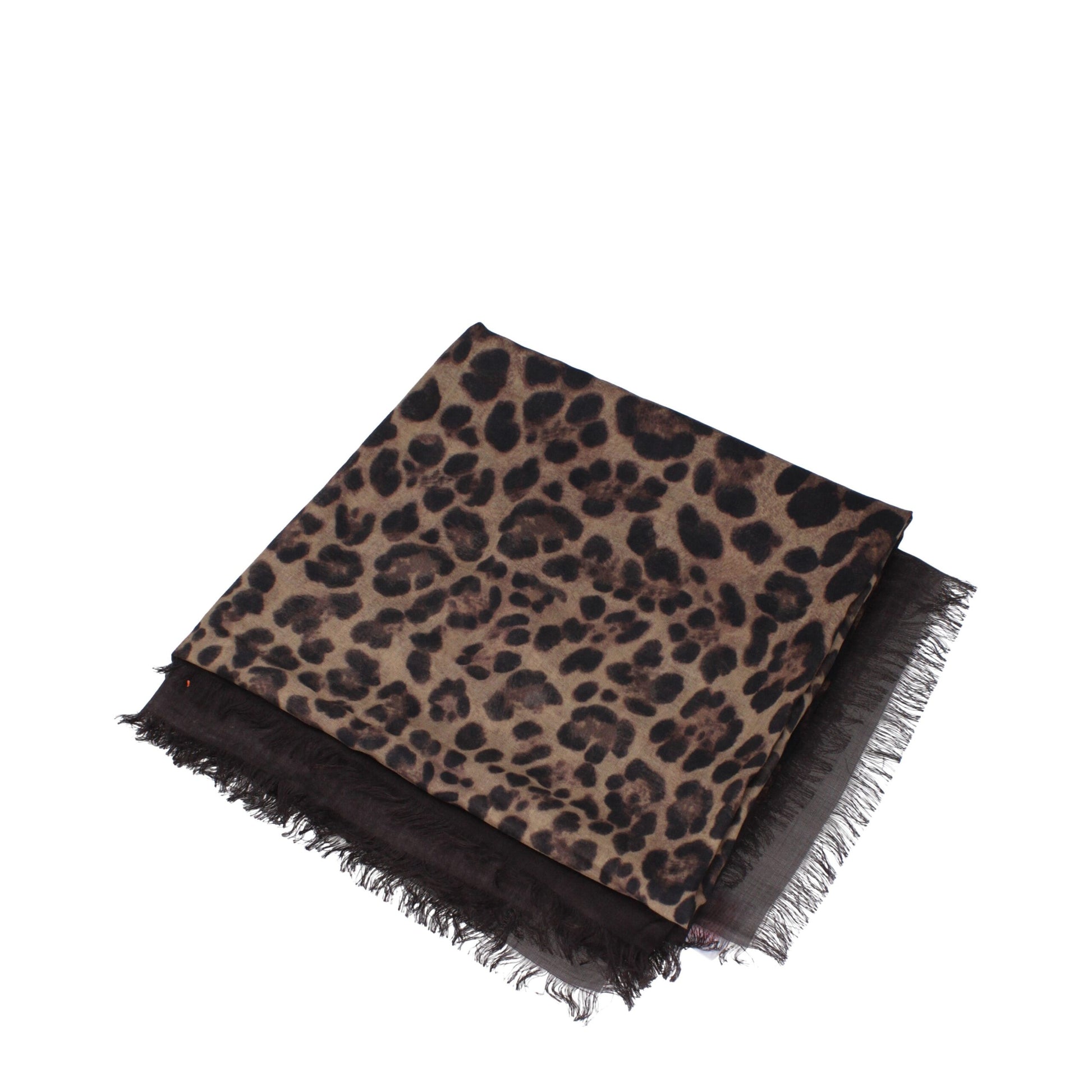 Valentino Garavani Brown Cashmere Foulard - ClickThatClicks 