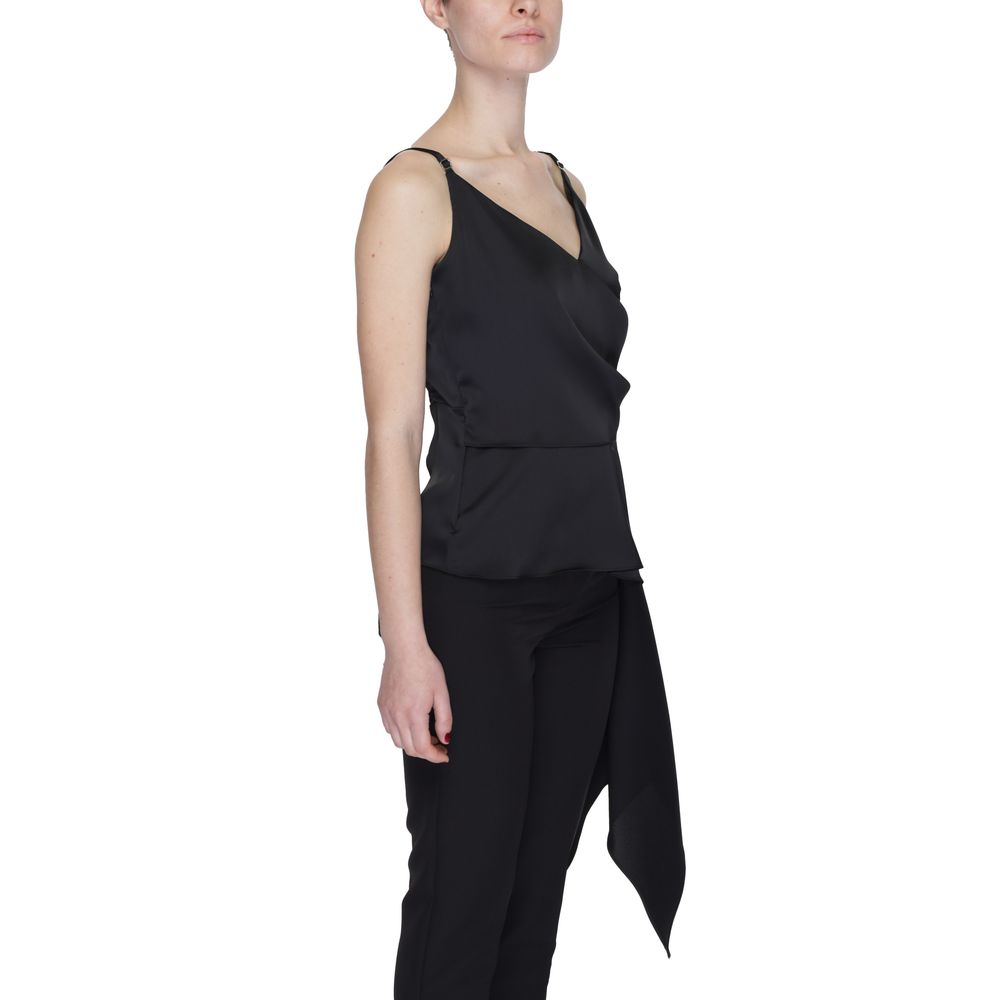 Silence Black Polyester Top - ClickThatClicks 