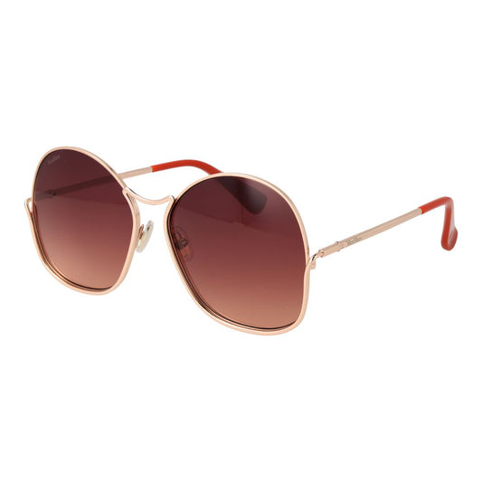 Max Mara Rose Gold Metal Sunglasses - ClickThatClicks 