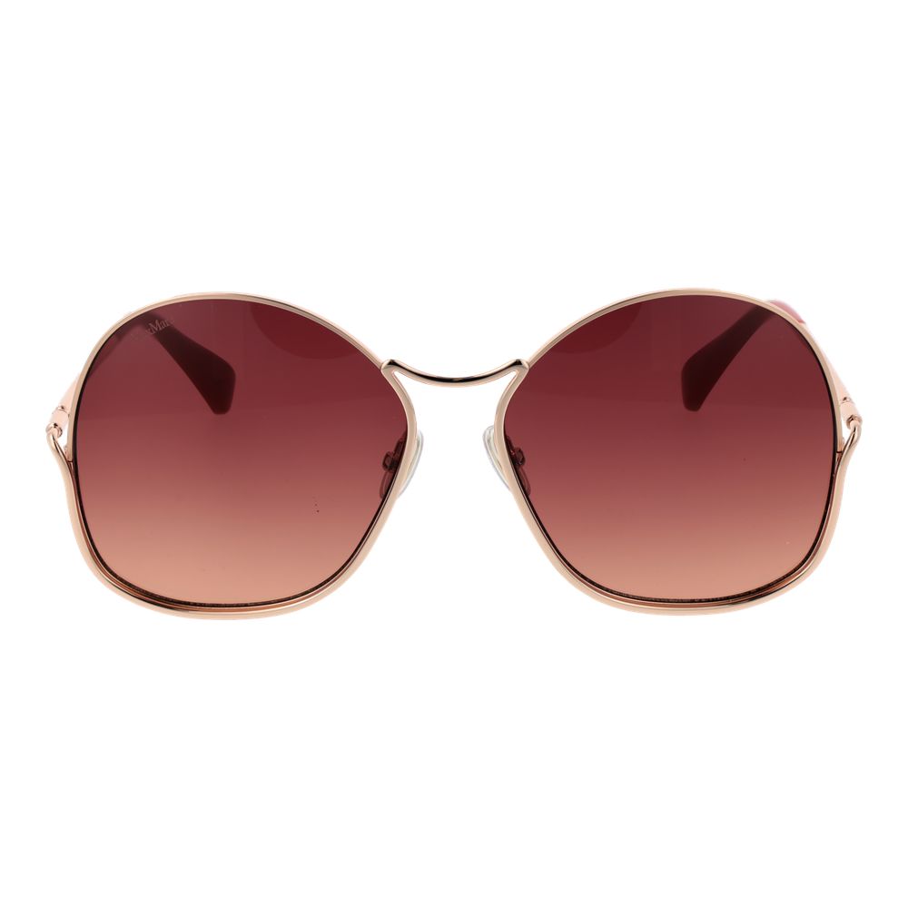 Max Mara Rose Gold Metal Sunglasses - ClickThatClicks 