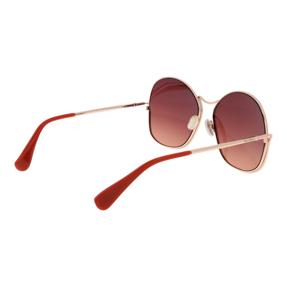 Max Mara Rose Gold Metal Sunglasses - ClickThatClicks 