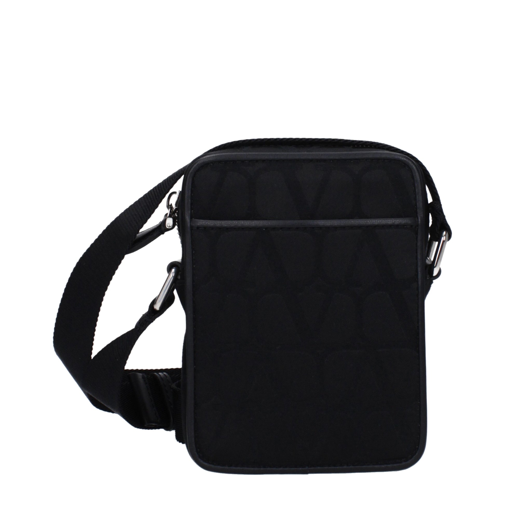 Valentino Garavani Black Fabric Crossbody Bag - ClickThatClicks 