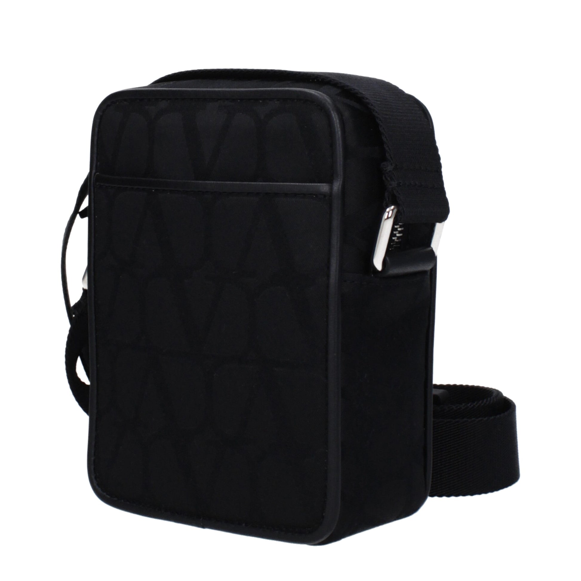 Valentino Garavani Black Fabric Crossbody Bag - ClickThatClicks 