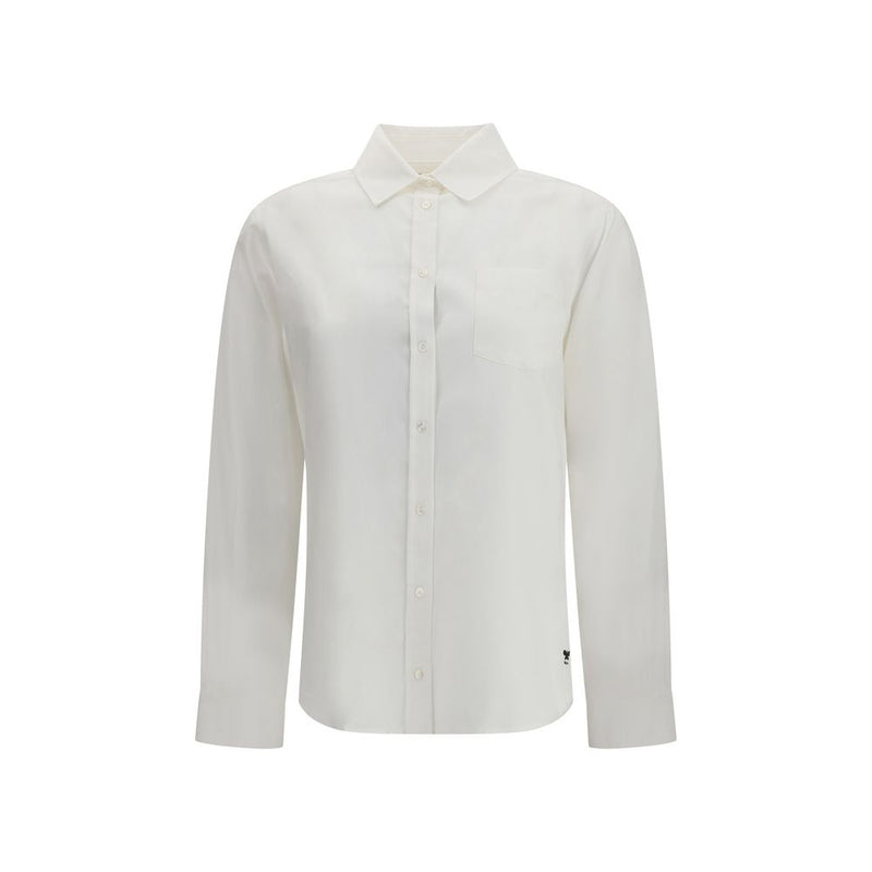 Max Mara White Cotton Dress Shirt