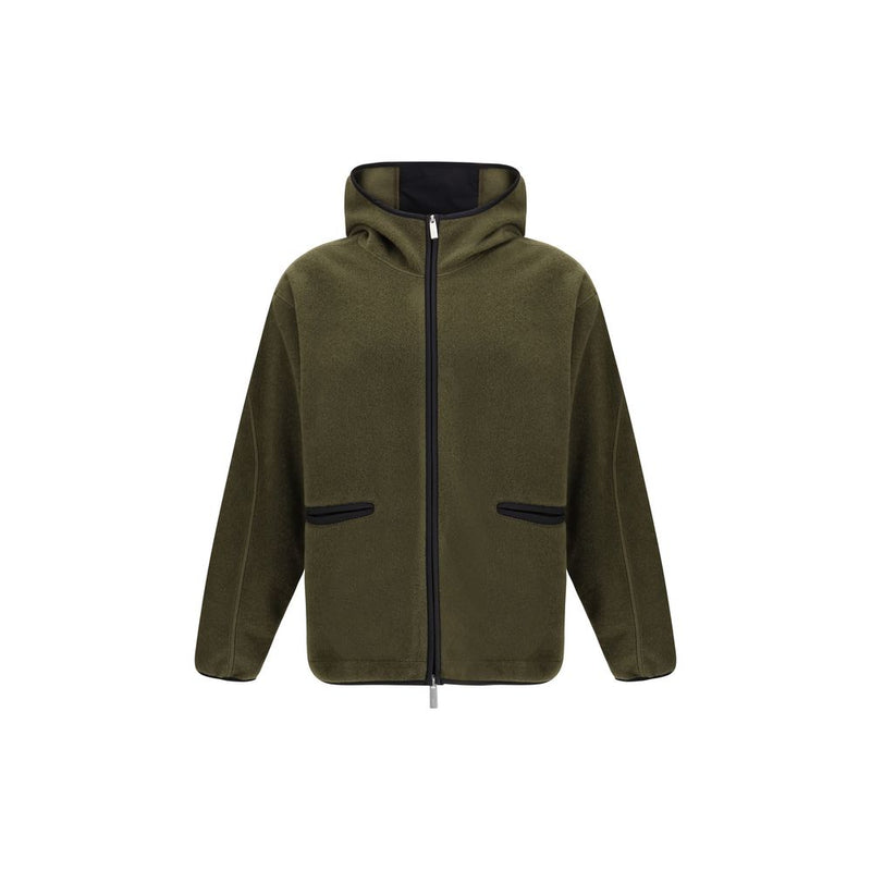 LAMINAR Green Polyester Hoodie