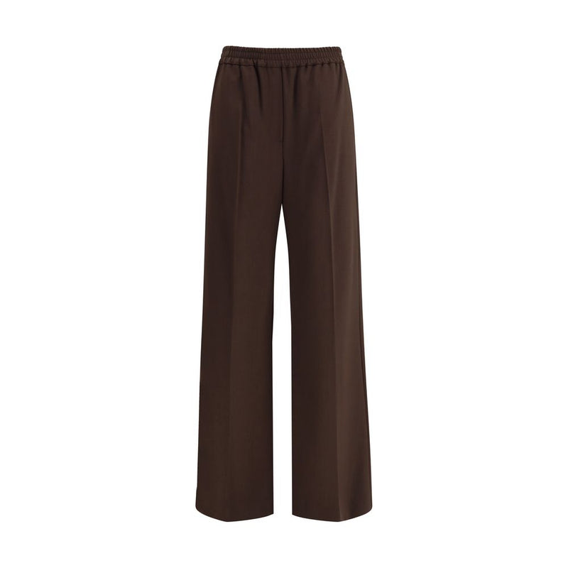 Max Mara Gray Polyester Casual Pants