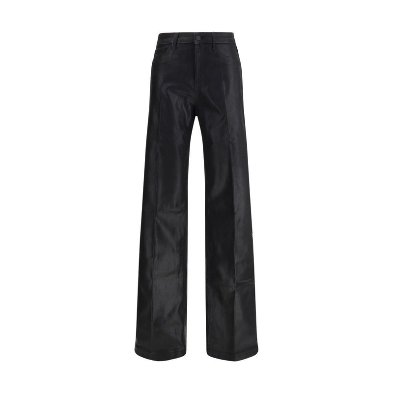 L'Agence Black Cotton Casual Pants