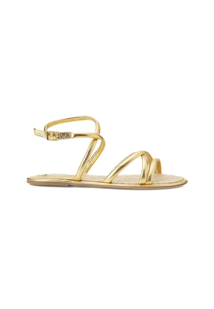 Mangará Atelier Gold Angico Women'S Leather Sandals