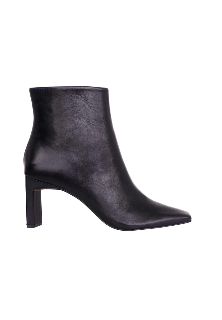 Mangará Atelier Black Goat Leather Senna Boots – 7.6 Cm Block Heel
