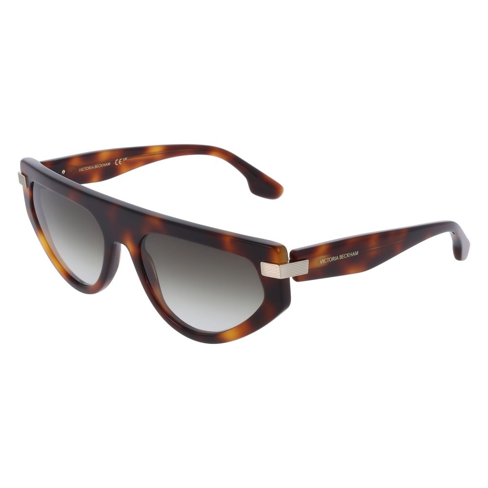 Victoria Beckham Brown Acetate Sunglasses