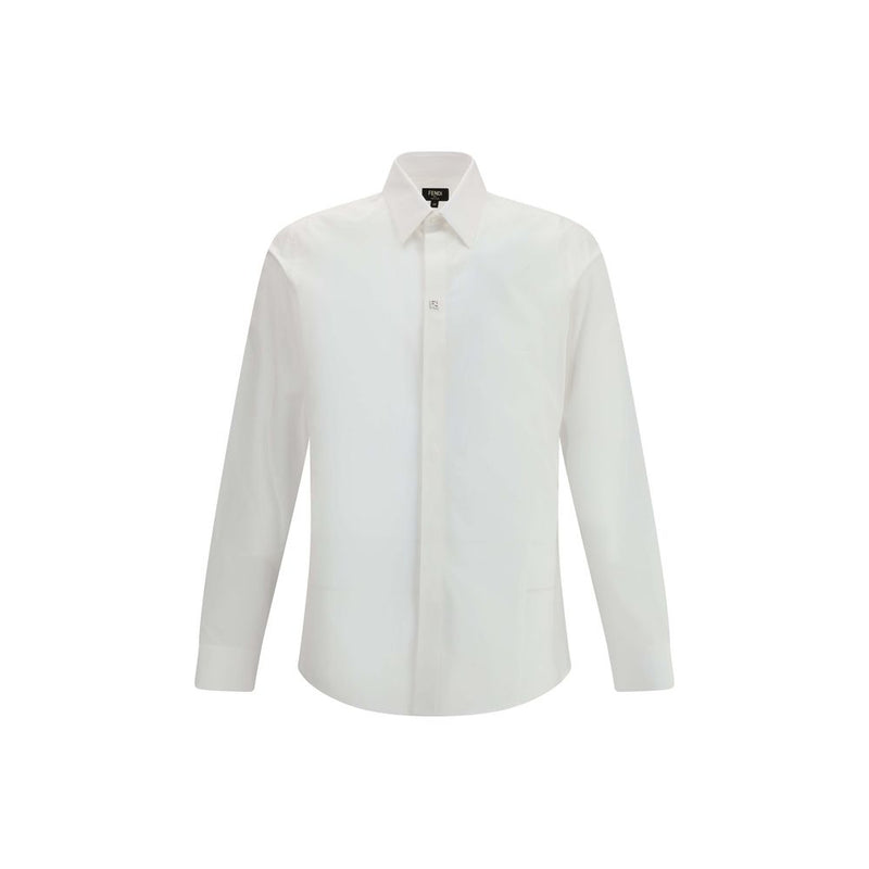Fendi White Cotton Dress Shirt