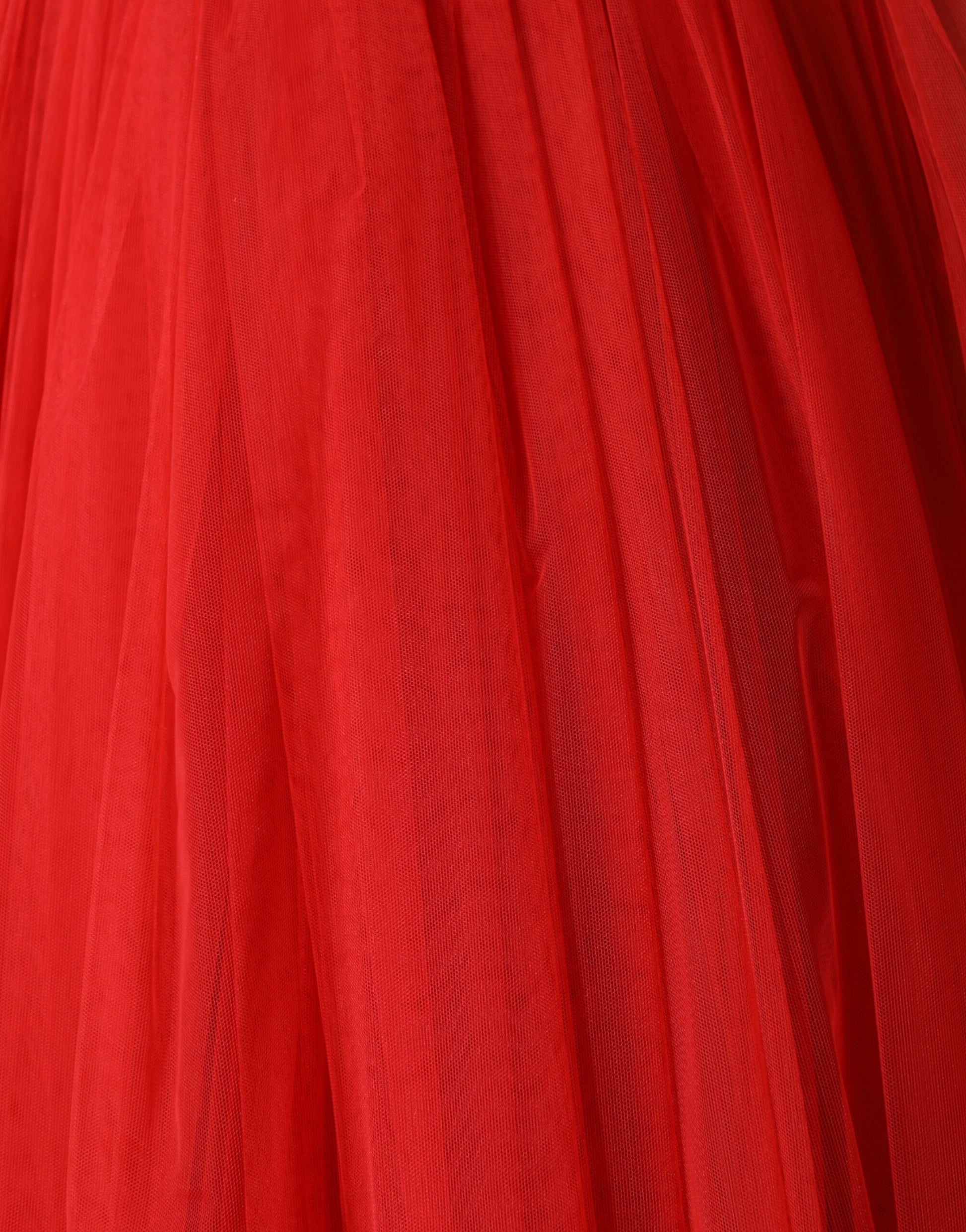 Dolce & Gabbana Red Floral Off Shoulder A-line Gown Dress - ClickThatClicks 
