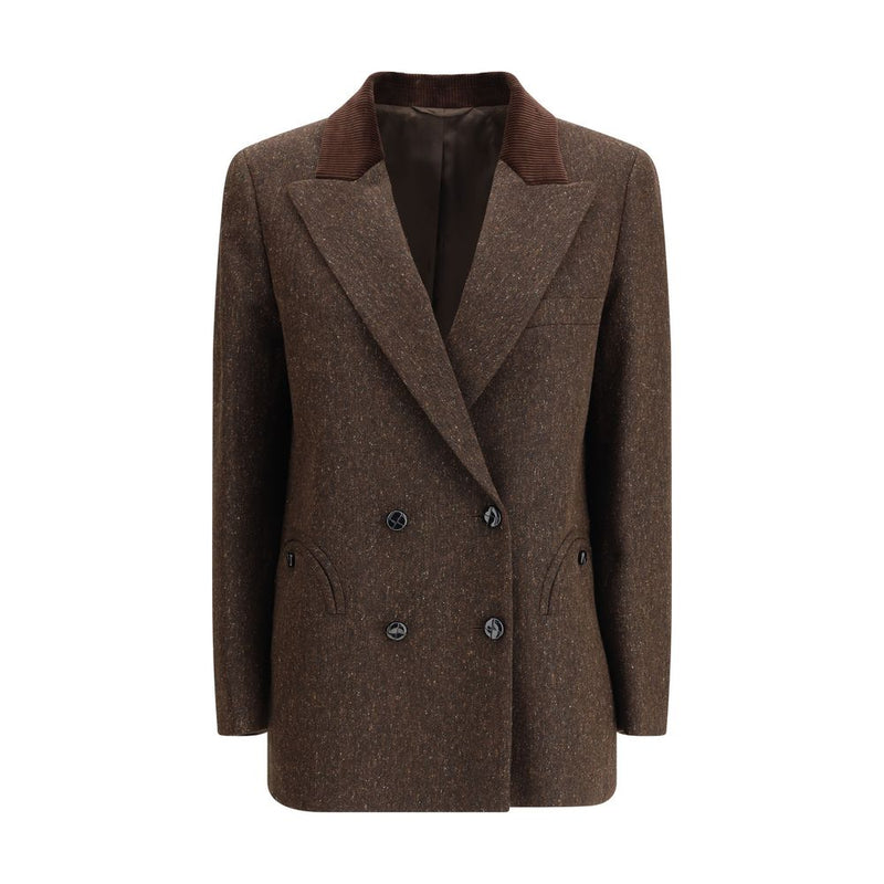 Blazé Milano Brown Fleece Wool Blazer