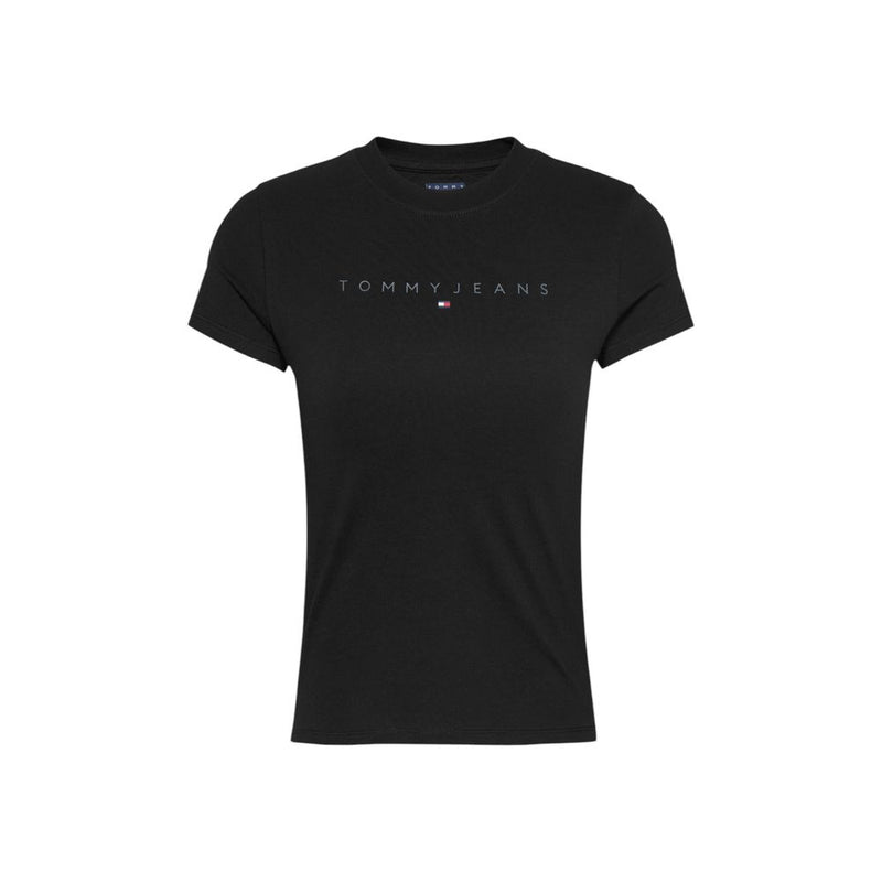 Tommy Hilfiger Jeans Black Cotton T-Shirt