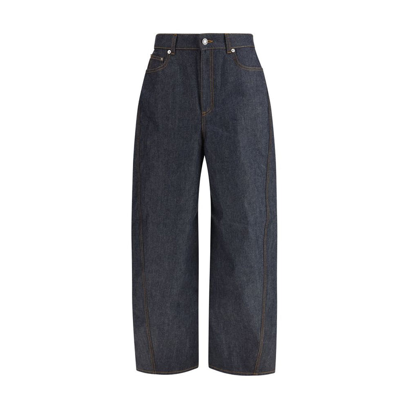 Givenchy Blue Cotton Casual Pants