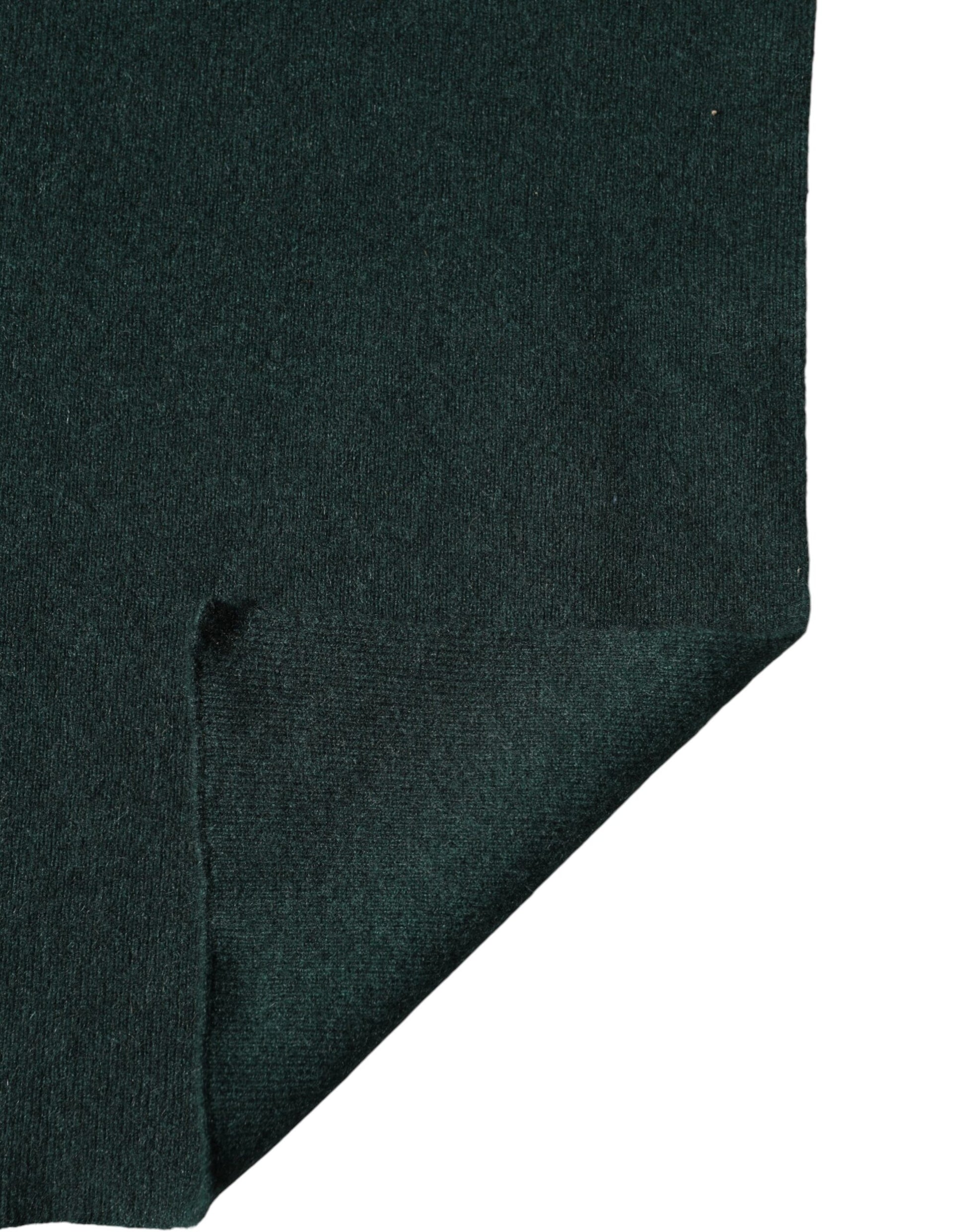Dolce & Gabbana Green Cashmere Knitted Neck Wrap Shawl Scarf - ClickThatClicks 