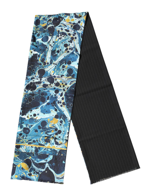 Dolce & Gabbana Multicolor Marble Neck Wrap Foulard Scarf - ClickThatClicks 