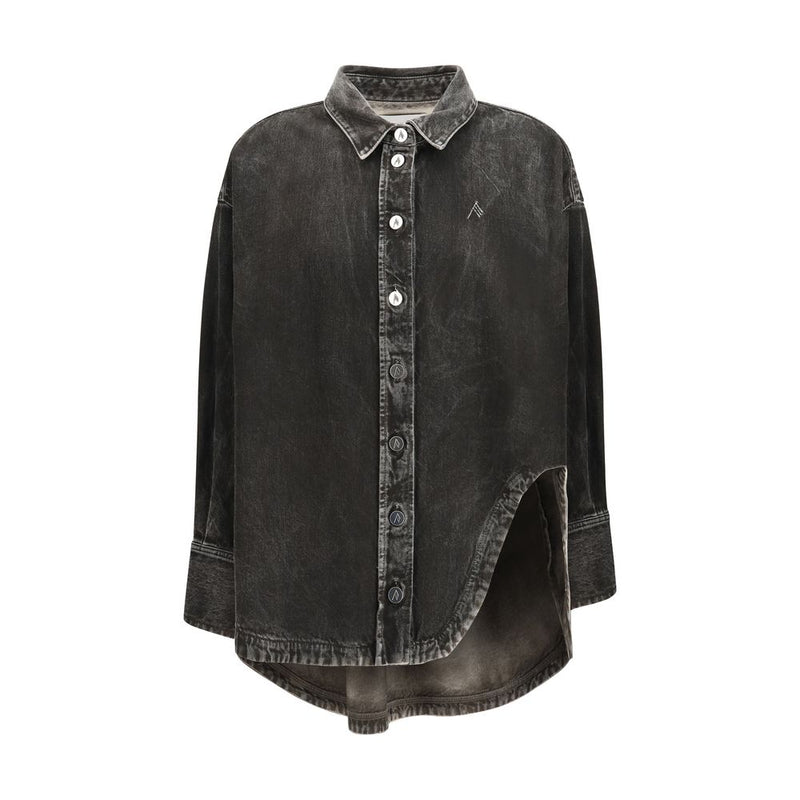 The Attico Black Denim Shirt