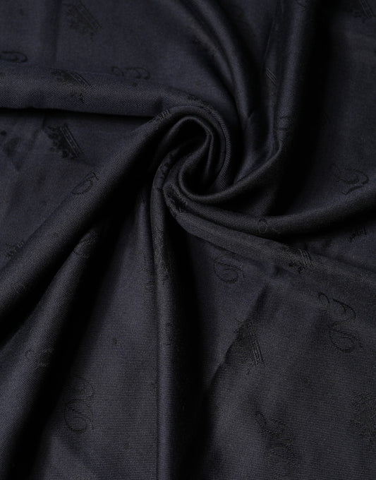 Dolce & Gabbana Black Lace Stole Silk NeckWrap Shawl Scarf