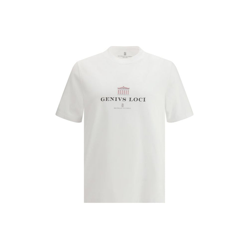 Brunello Cucinelli White Cotton T-Shirt