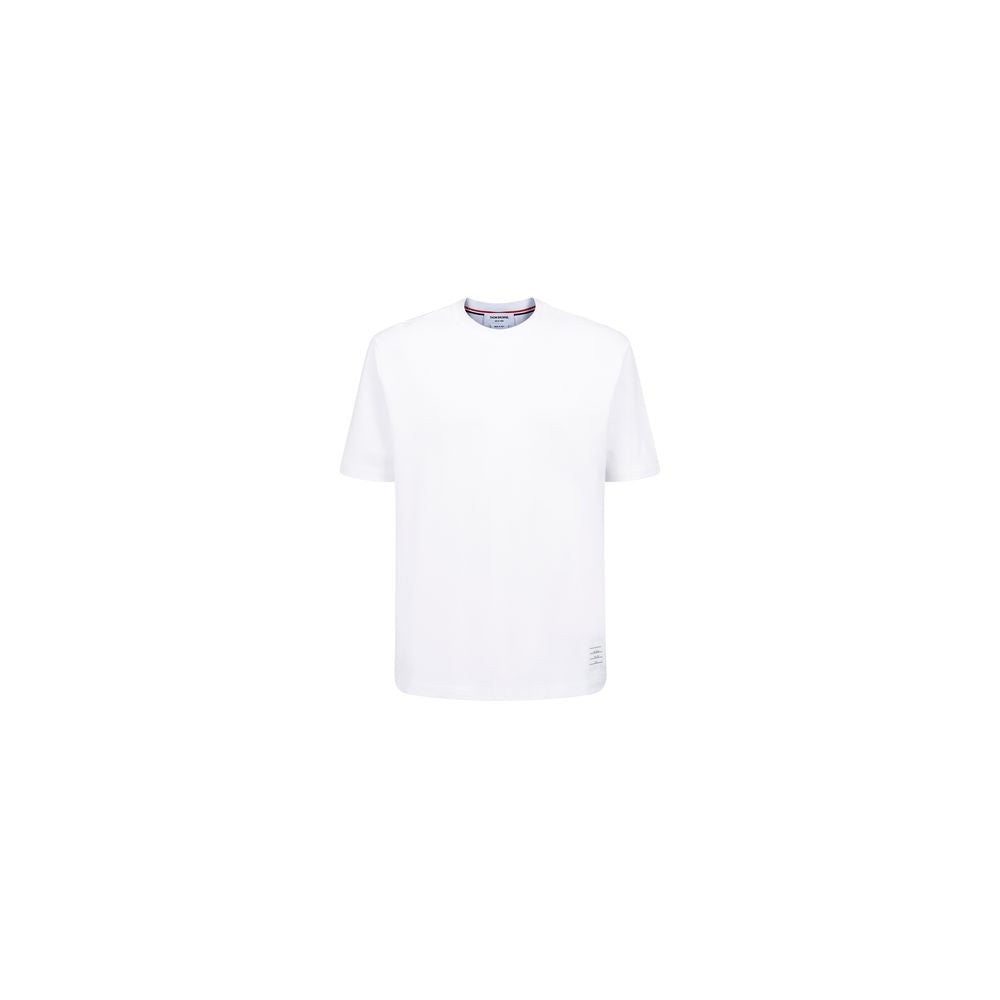 Thom Browne White Cotton T-Shirt