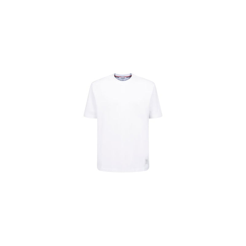 Thom Browne White Cotton T-Shirt