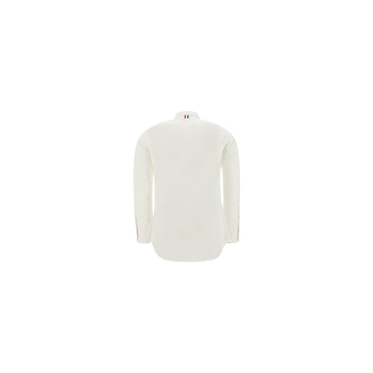 Thom Browne White Cotton Dress Shirt - ClickThatClicks 
