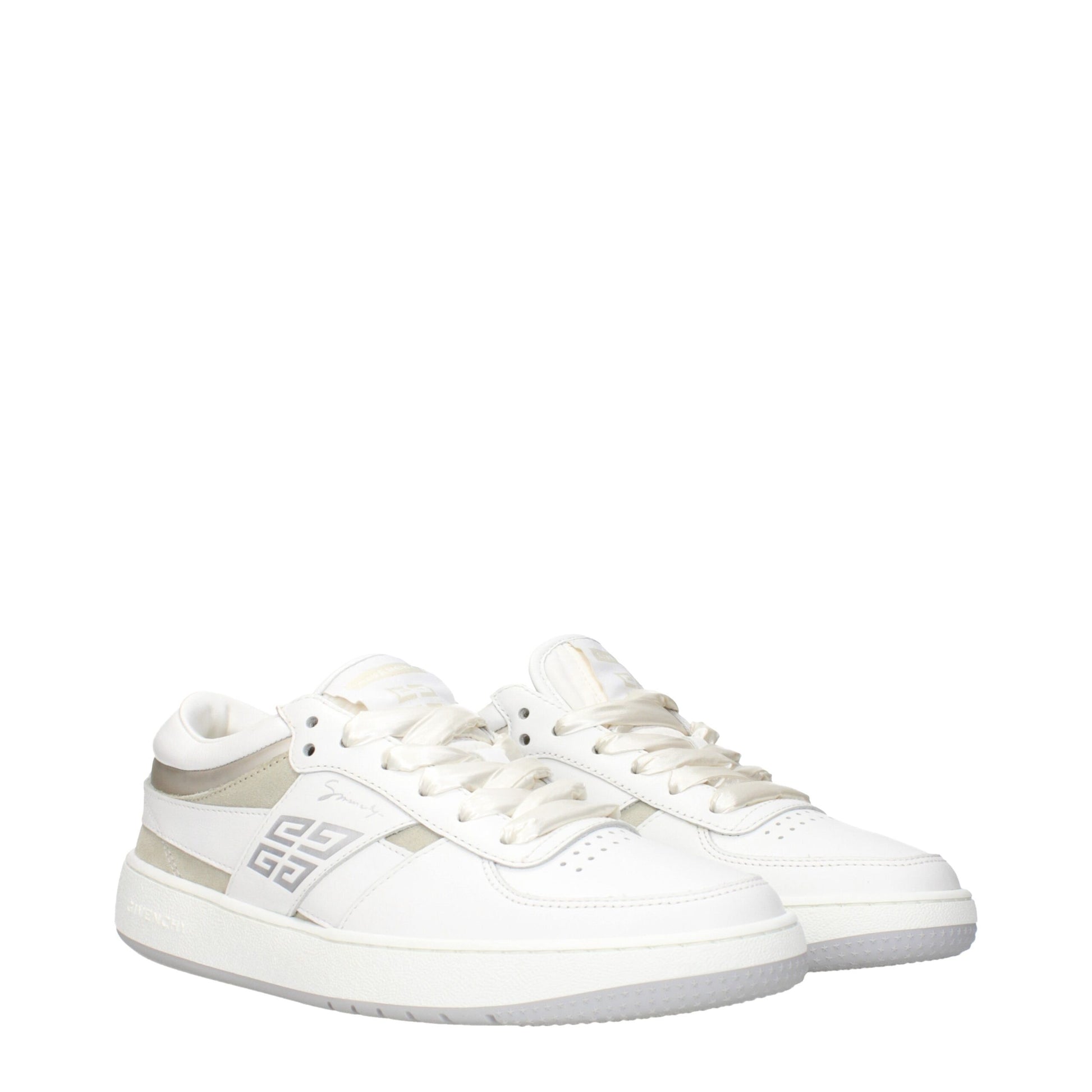 Givenchy White Leather Low Top Sneakers - ClickThatClicks 