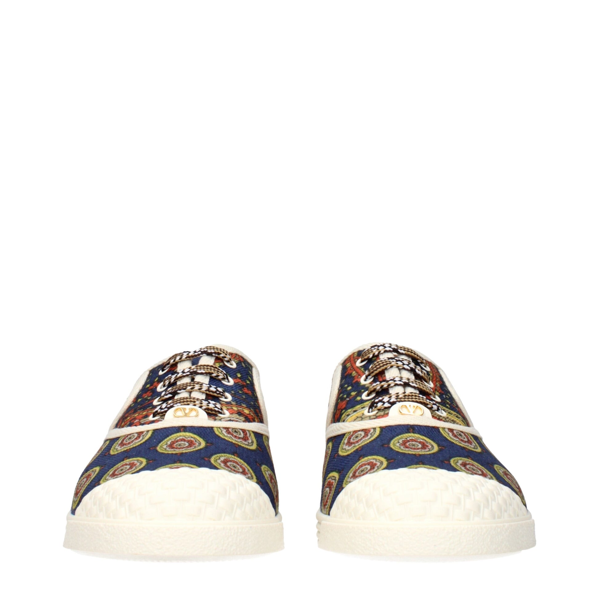 Valentino Garavani Multicolor Fabric Low Top Sneakers - ClickThatClicks 