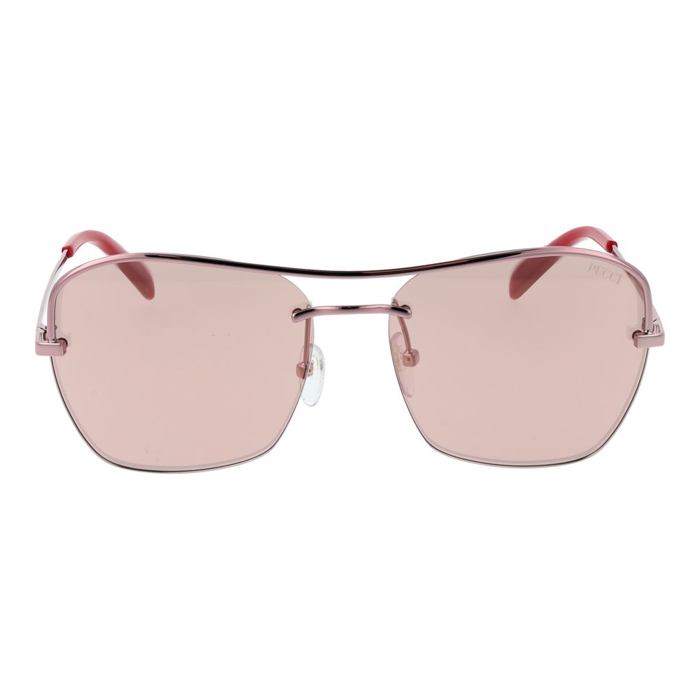 Emilio Pucci Rose Gold Metal Sunglasses - ClickThatClicks 