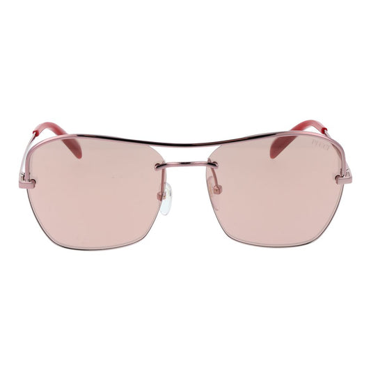 Emilio Pucci Rose Gold Metal Sunglasses - ClickThatClicks 