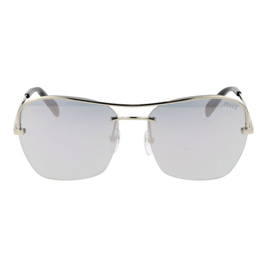 Emilio Pucci Silver Metal Sunglasses - ClickThatClicks 