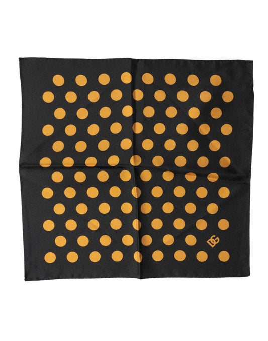 Dolce & Gabbana Black Polka Dot Square Handkerchief Scarf - ClickThatClicks 