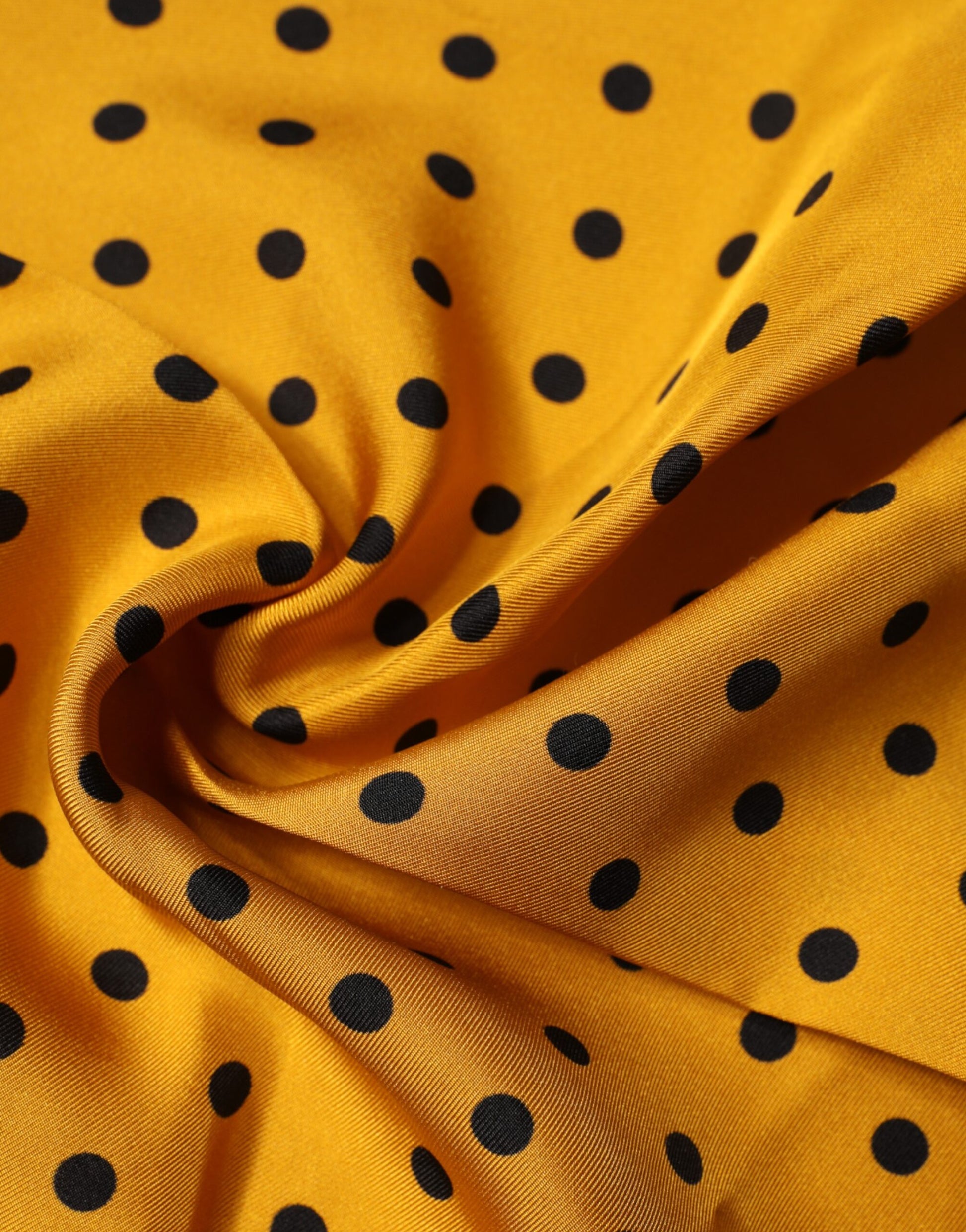Dolce & Gabbana Orange Polka Dot Square Handkerchief Scarf - ClickThatClicks 