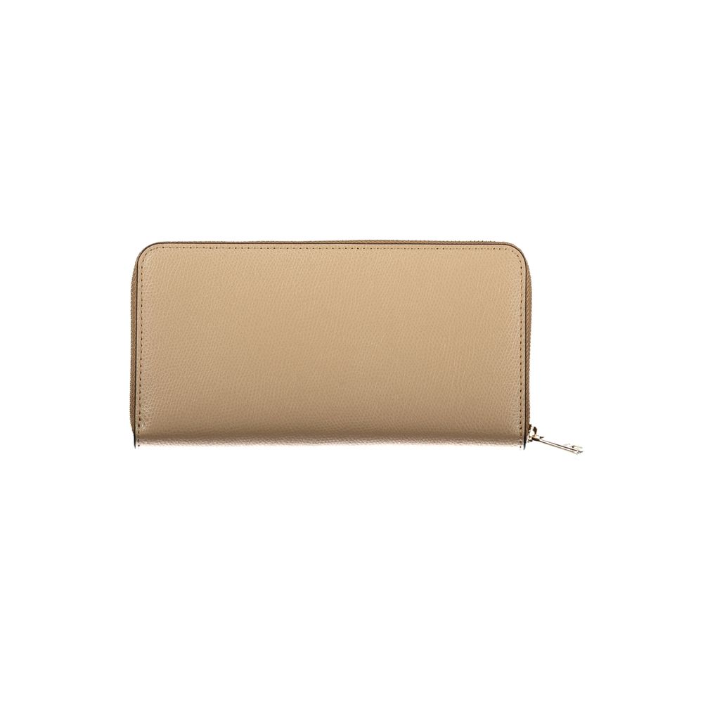 Furla Beige Leather Woman Wallet - ClickThatClicks 
