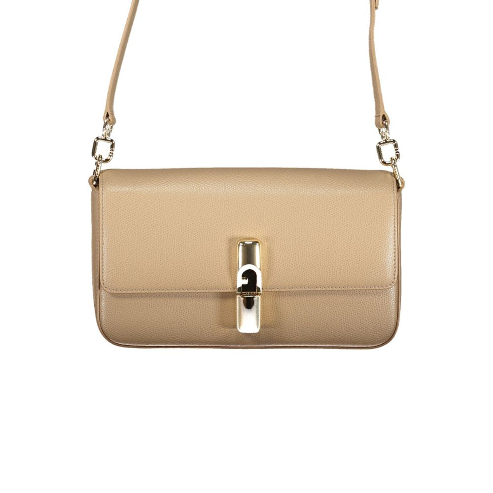 Furla Beige Leather Women Bag - ClickThatClicks 