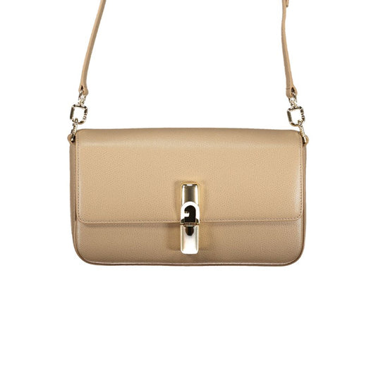 Furla Beige Leather Women Bag - ClickThatClicks 