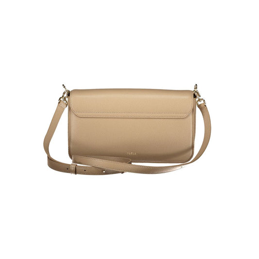 Furla Beige Leather Women Bag - ClickThatClicks 