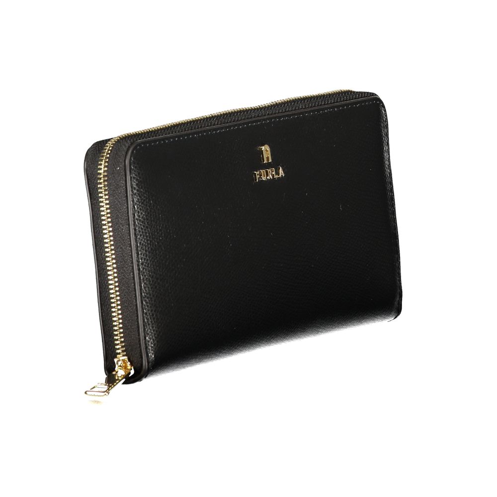 Furla Nero Leather Women Wallet - ClickThatClicks 
